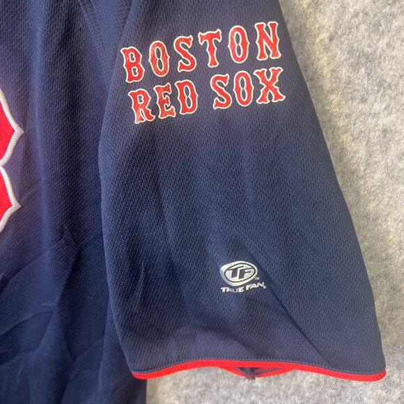 Boston Red Sox MLB TRUE FAN Full Button Men's Baseball Jersey - 2XL - Picture 8 of 11